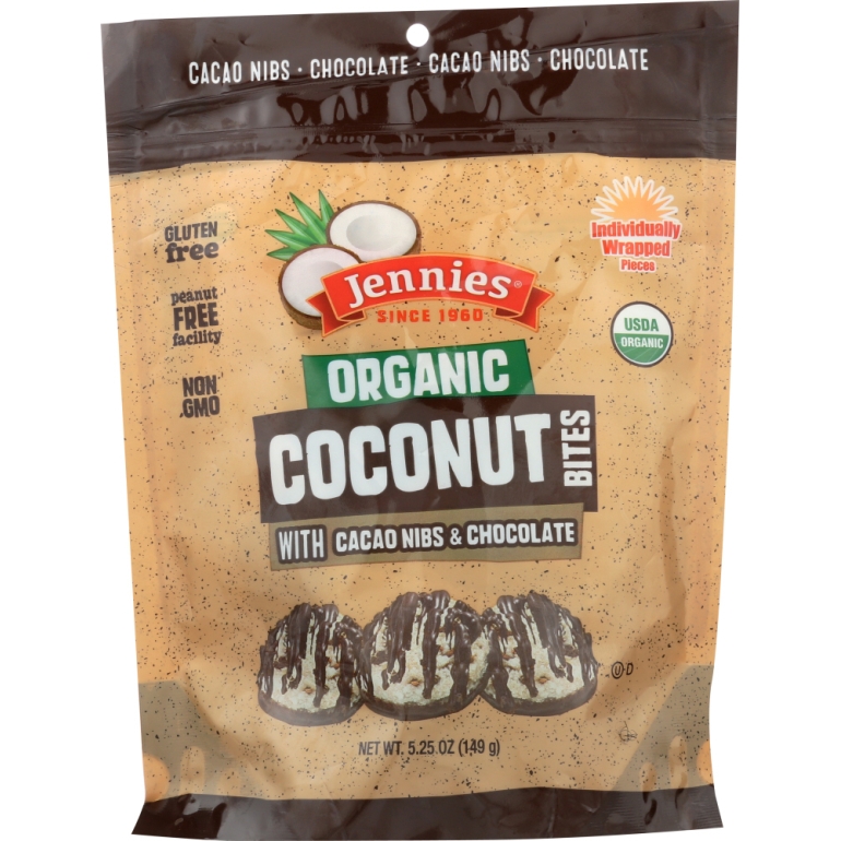 Organic Coconut Bites With Cacao Nibs, 5.25 oz