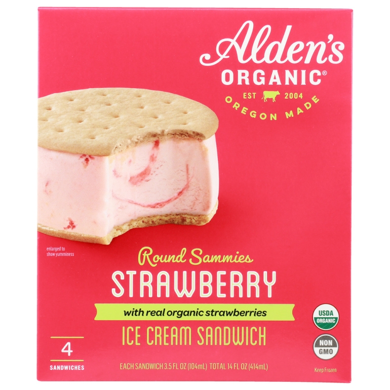 Ice Cream Sandwich Strawberry, 4 pk
