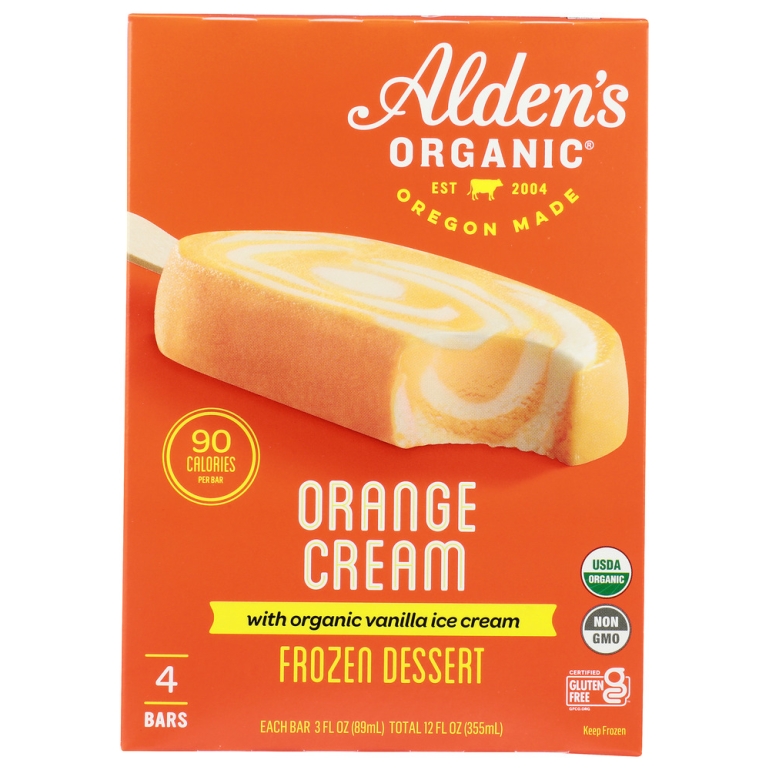 Bar Frozen Orange Cream, 4 pk