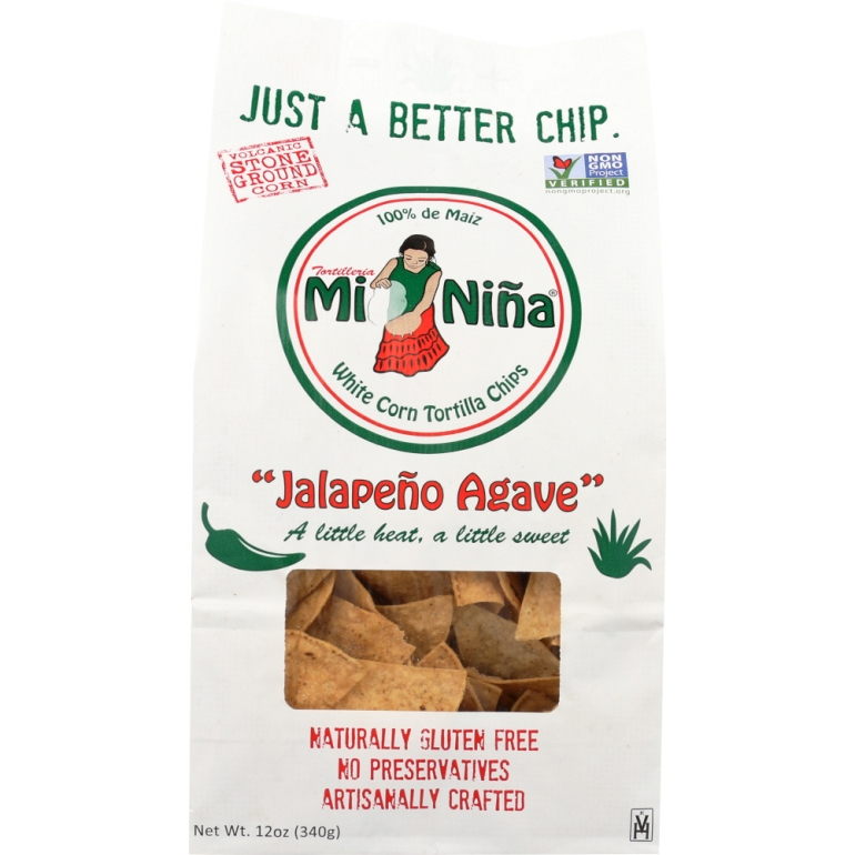 Tortilla Chip Jalapeno Agave, 12 oz