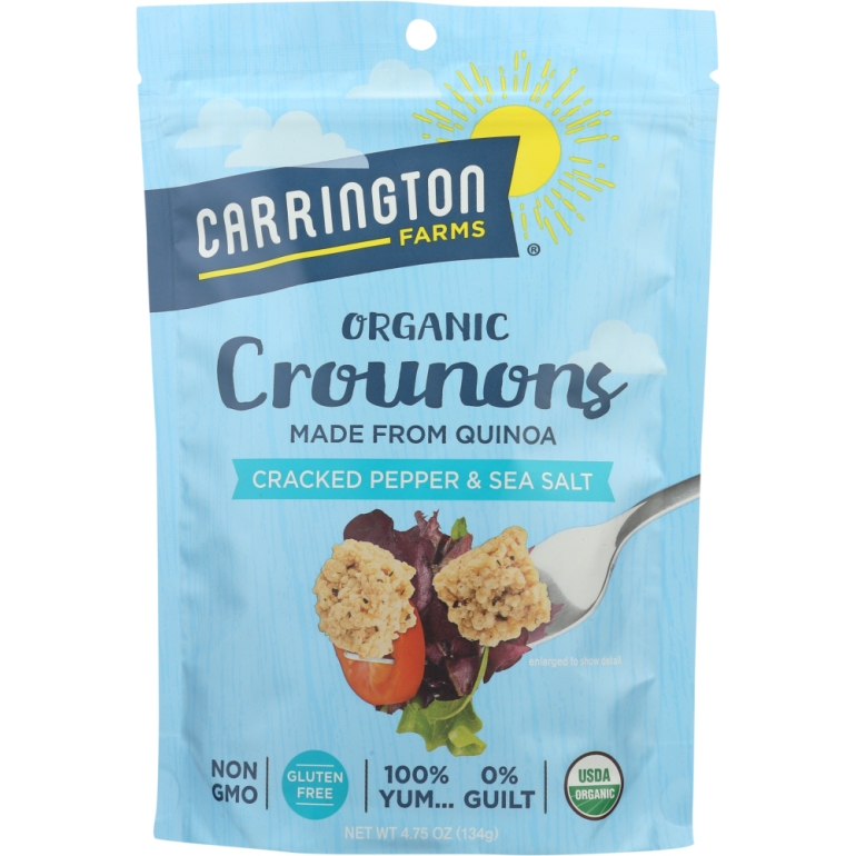 Crounons Cracked Pepper Sea Salt, 4.75 oz