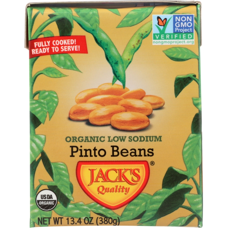 Organic Low Sodium Pinto Beans, 13.4 oz