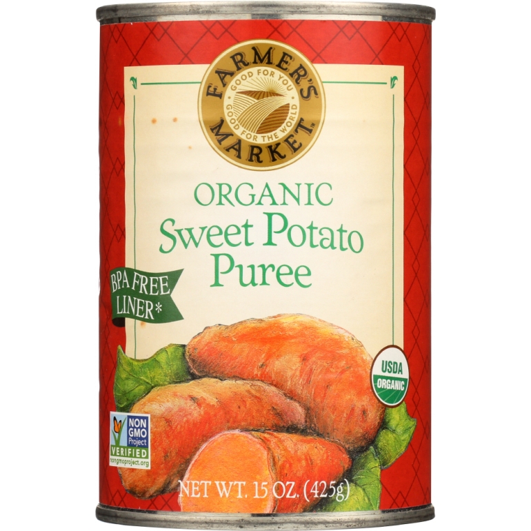 Organic Sweet Potato Puree, 15 oz