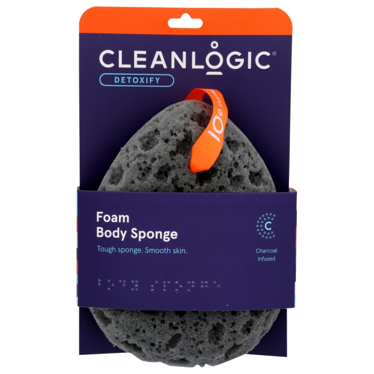 Sponge Sea Foam Charcoal Infused, 1 ea