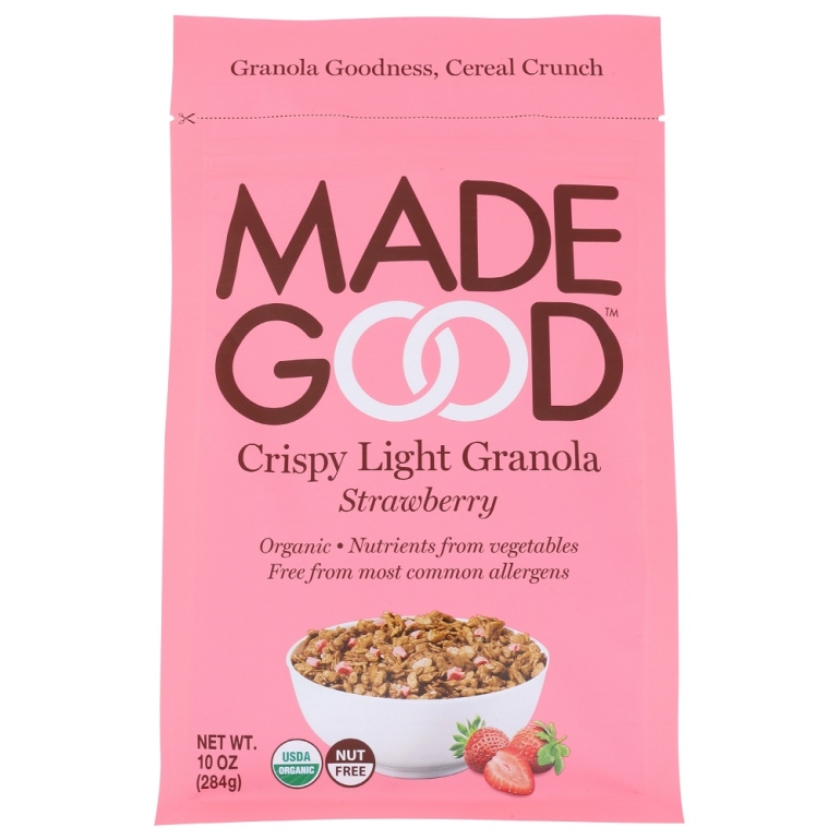 Strawberry Crispy Light Granola, 10 oz