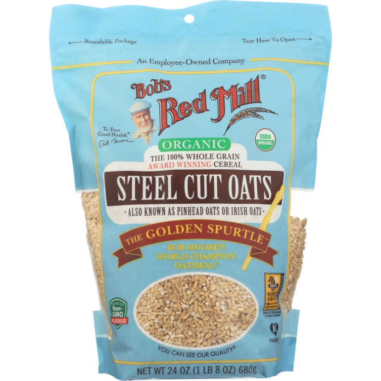 Oats Steel Cut Organic, 24 oz