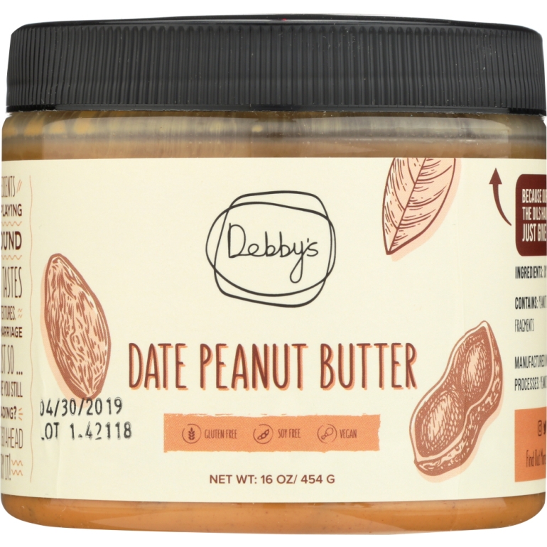 Date Peanut Butter, 16 oz