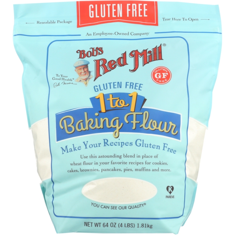 Baking Flour Gluten Free 1-to-1, 64 oz