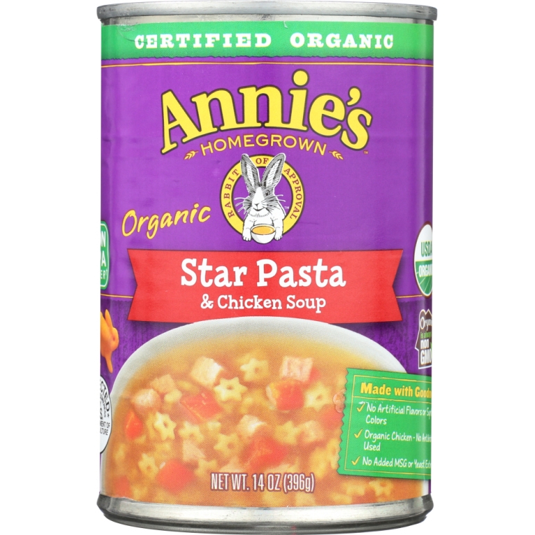Organic Star Pasta & Chicken Soup, 14 oz