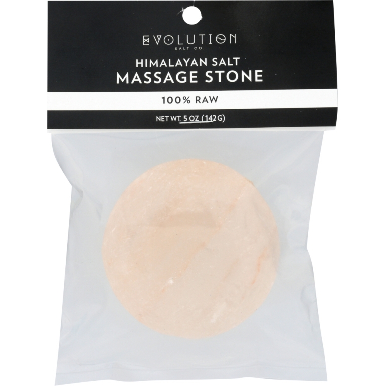 Himalayan Salt Massage Stone Round Flat, 10 oz