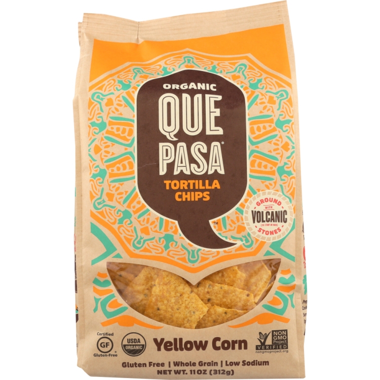 Chip Tortilla Yellow Corn Organic, 11 oz