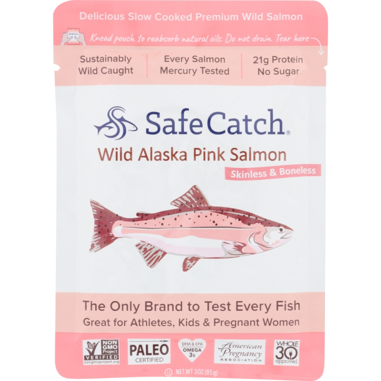 Wild Alaska Pink Salmon Single Serve Pouch, 3 oz