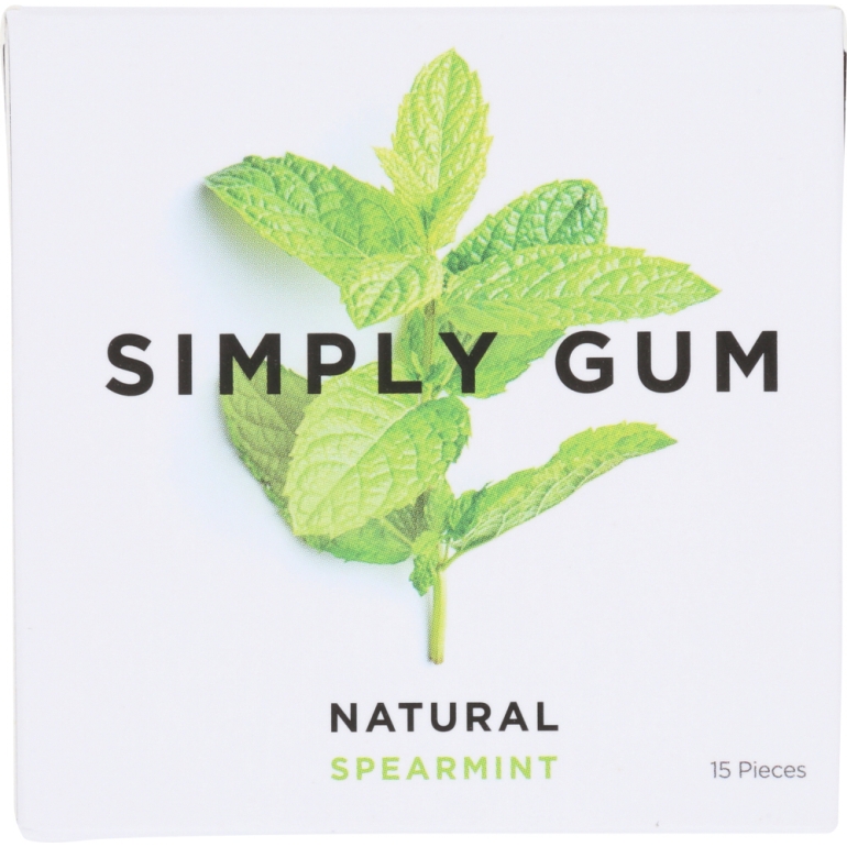 Natural Spearmint Gum, 15 pc