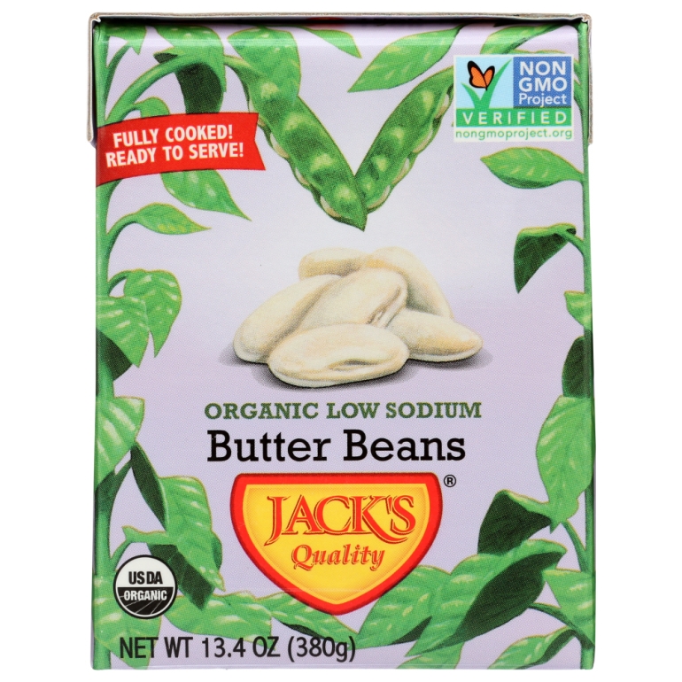 Organic Low Sodium Butter Beans, 13.4 oz