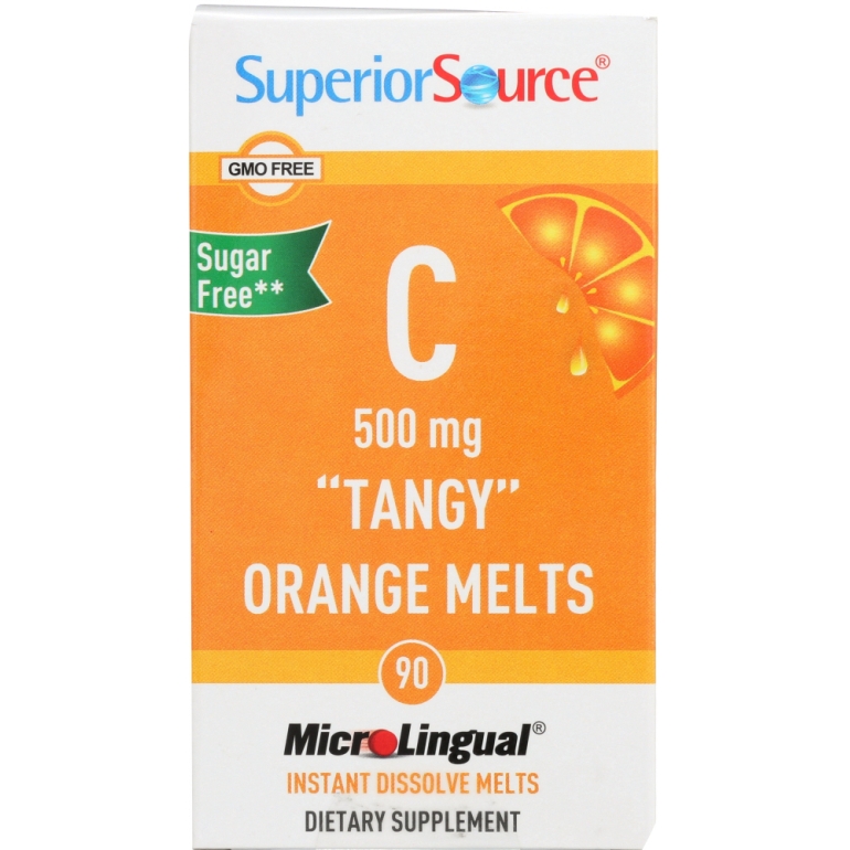 Vitamin C 500mg Tangy Orange Melts, 90 tb