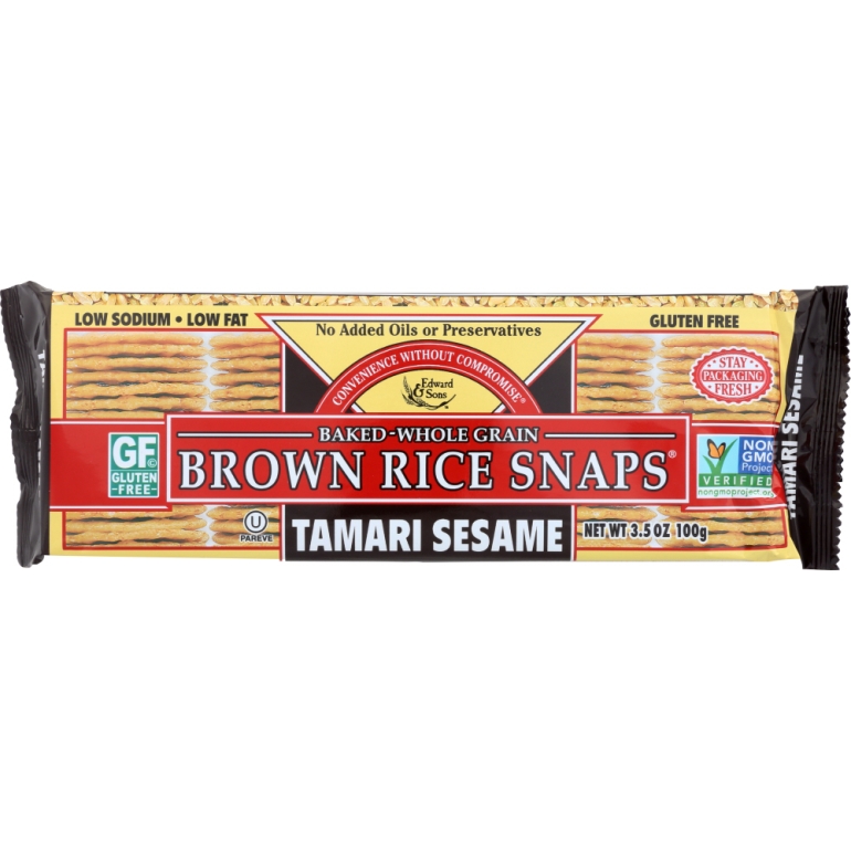 Brown Rice Snaps Tamari Sesame, 3.5 oz