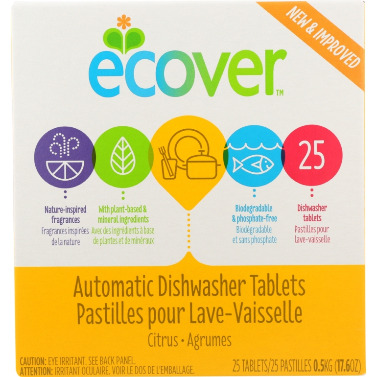 Dishwasher Tablets Citrus 25Ct, 17.6 oz