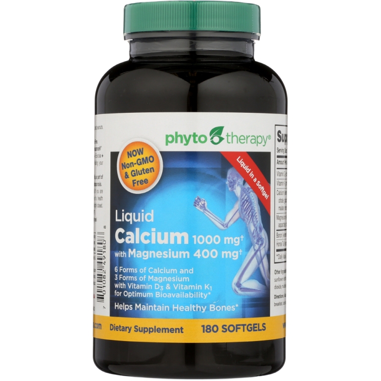 Liquid Calcium 1000 Mg with Magnesium 400 Mg, 180 Softgels