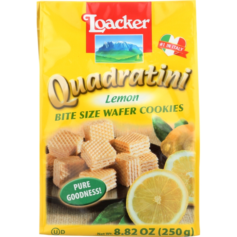 Quadratini Lemon Wafer Cookies, 8.82 oz
