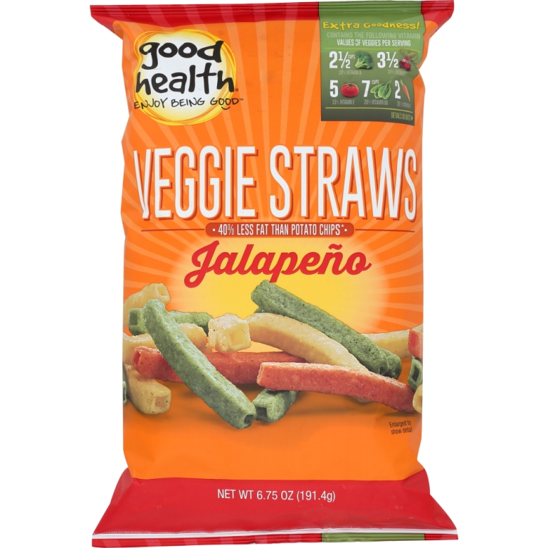 Veggie Straws Jalapeno, 6.75 oz