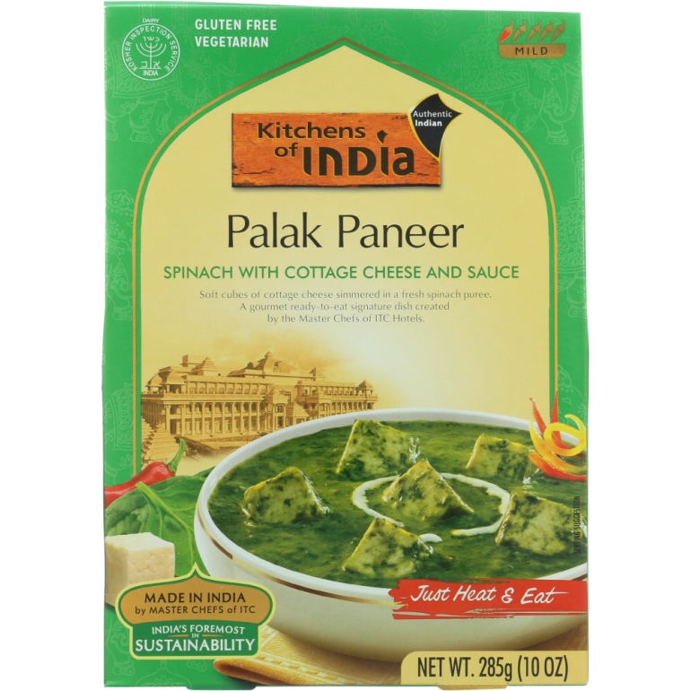 Palak Paneer Spinach with Cottage Cheese and Sauce, 10 oz