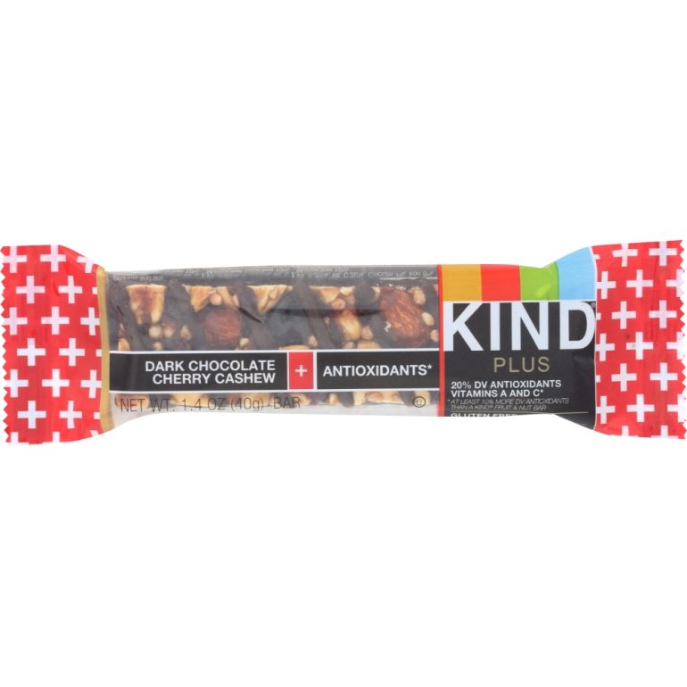 Dark Chocolate Cherry Cashew Nut Bars, 1.4 oz