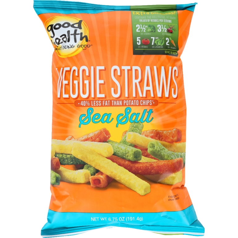 Veggie Straws Sea Salt, 6.75 oz