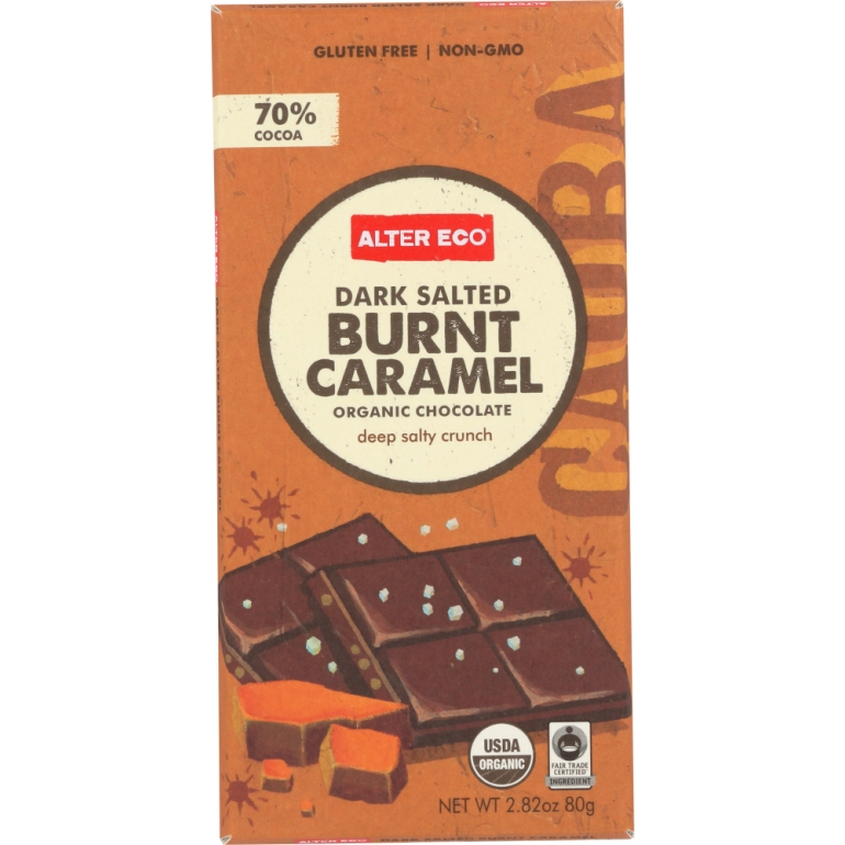 Chocolate Bar Dark Salted Burnt Caramel, 2.82 oz