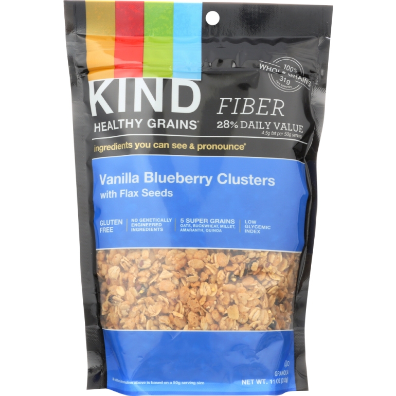 Healthy Grains Clusters Vanilla Blueberry with Flax Seeds, 11 oz