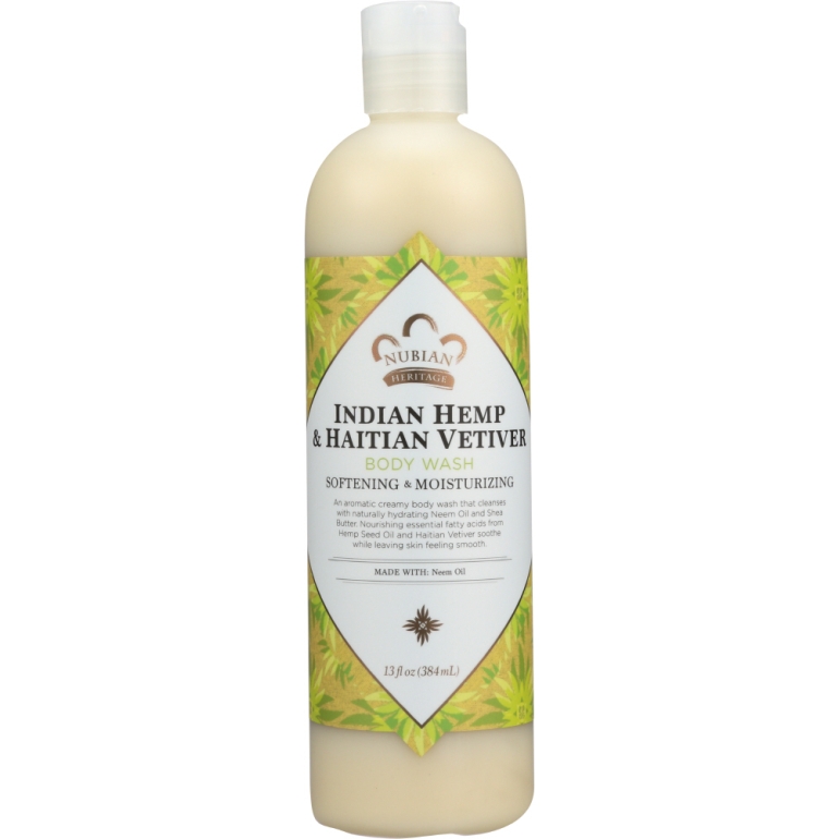 Indian Hemp & Haitian Vetiver Body Wash, 13 oz