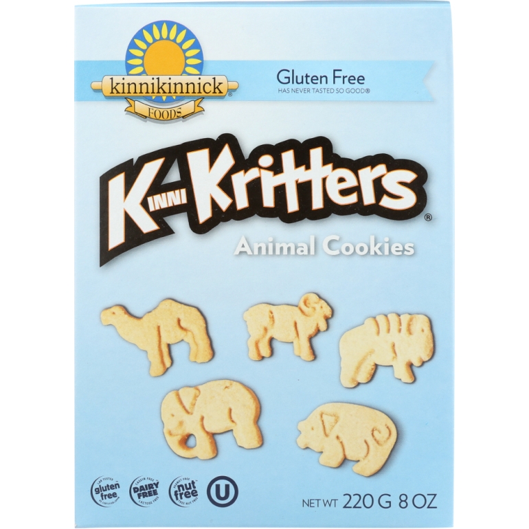 Gluten Free KinniKritters Animal Cookies, 8 oz