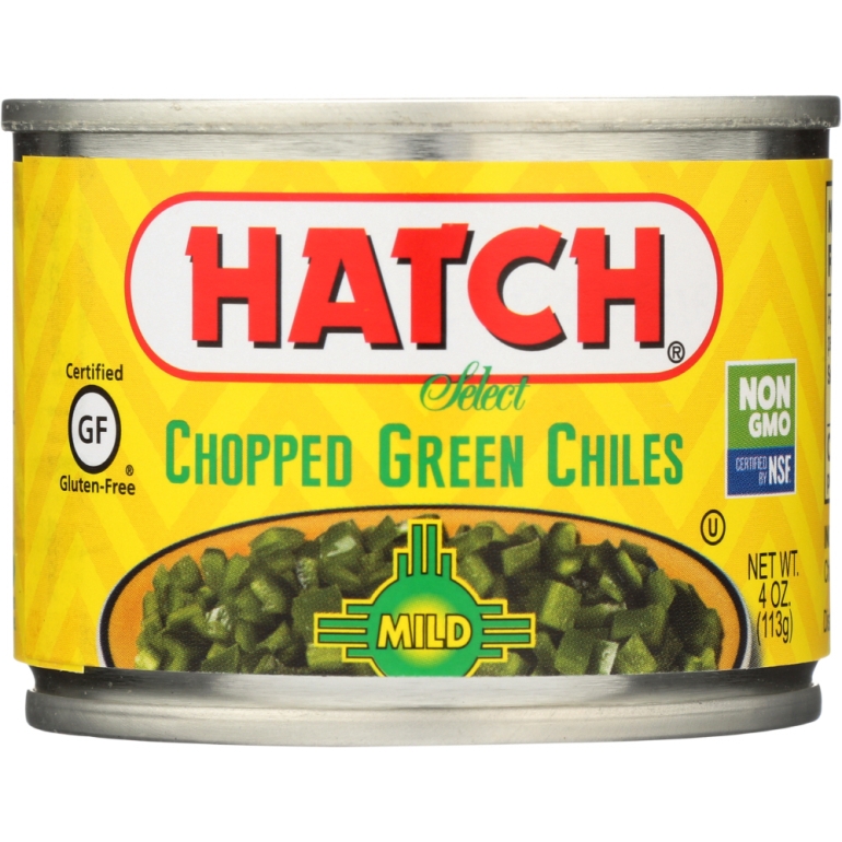 Peeled Chopped Green Chiles Mild, 4 oz
