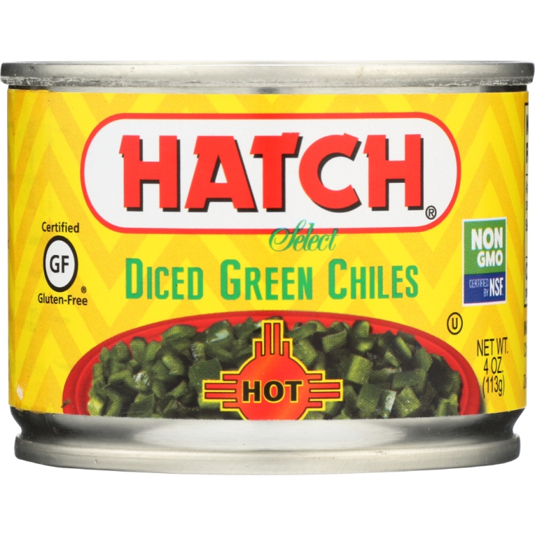 Diced Hot Green Chilies, 4 oz