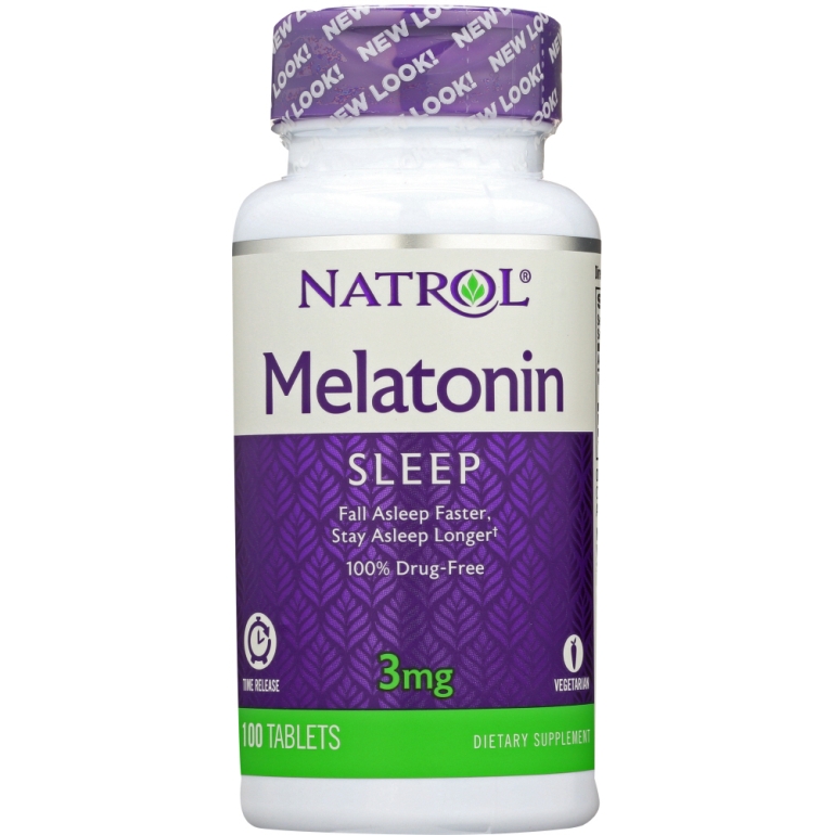 Melatonin TR Time Release 3 mg, 100 Tablets