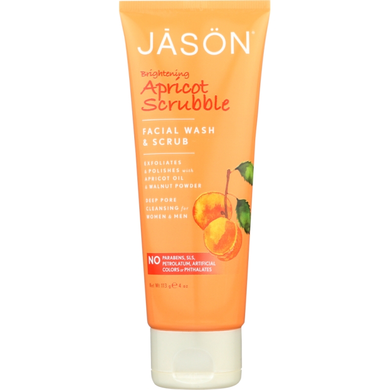 Brightening Apricot Scrubble Facial Wash & Scrub, 4 oz