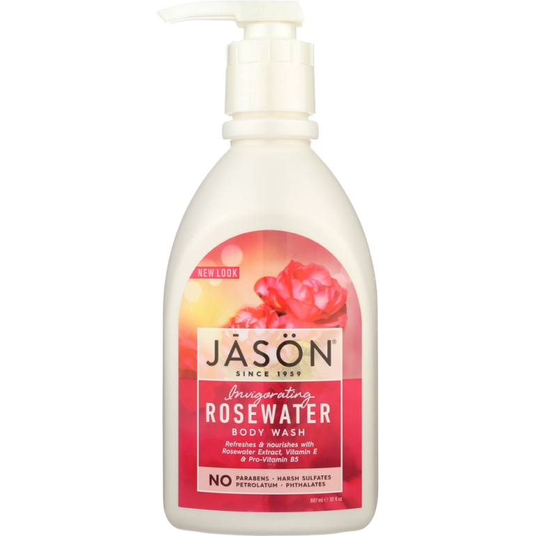 Body Wash Invigorating Rosewater, 30 oz