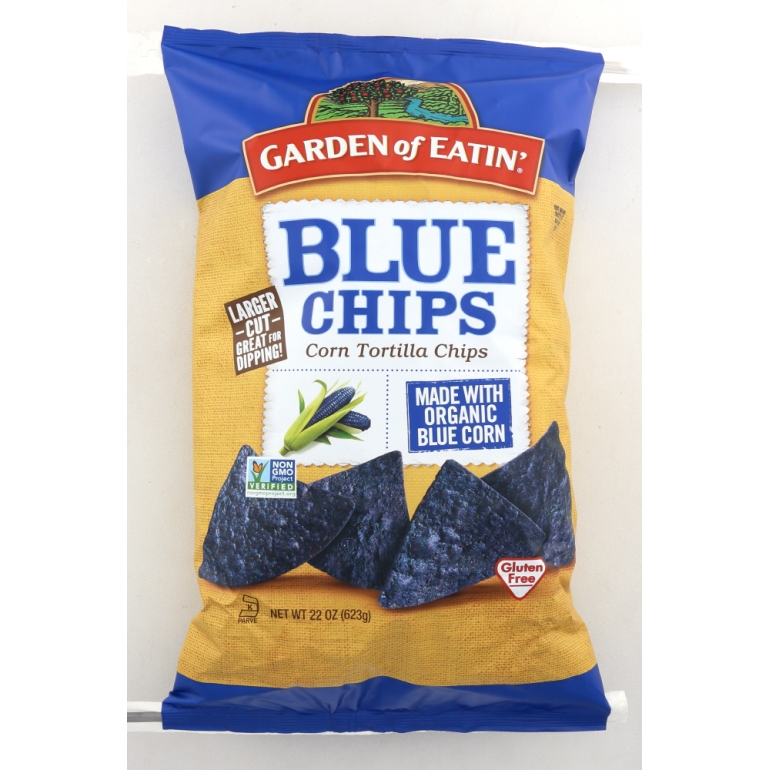 Blue Chips Corn Tortilla Chips, 22 Oz