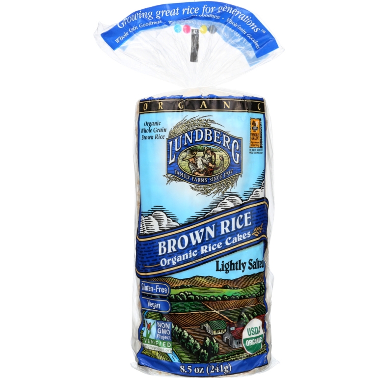 Organic Brown Rice Cakes Lightly Salted, 8.5 oz