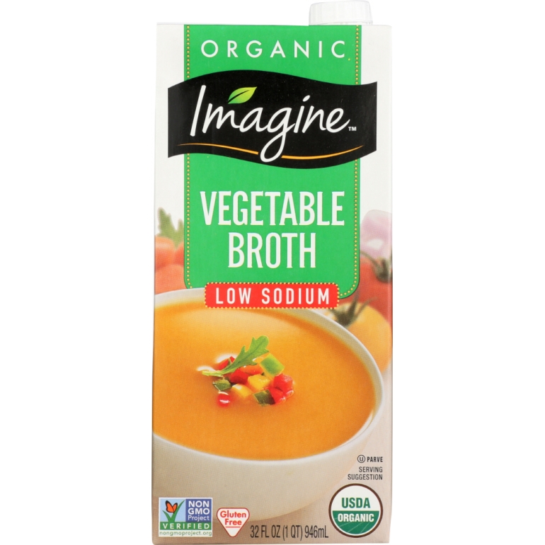 Organic Low Sodium Vegetable Broth, 32 oz