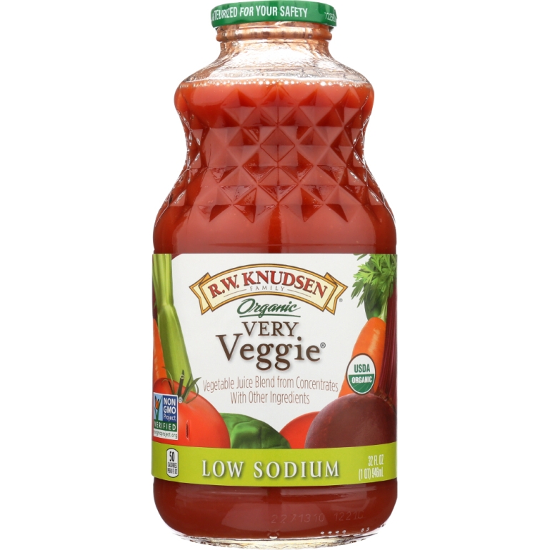 Organic Low Sodium Very Veggie Juice, 32 oz