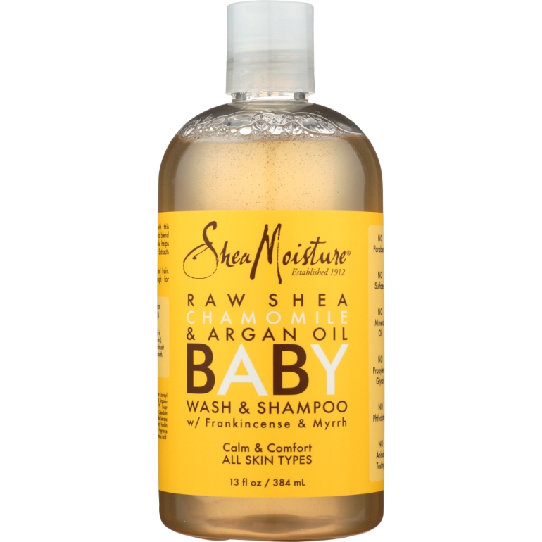 Baby Head-To-Toe Wash & Shampoo Raw Shea Chamomile & Argan Oil, 12 oz