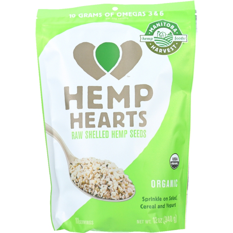 Hemp Hearts Raw Shelled Hemp Seeds, 12 oz