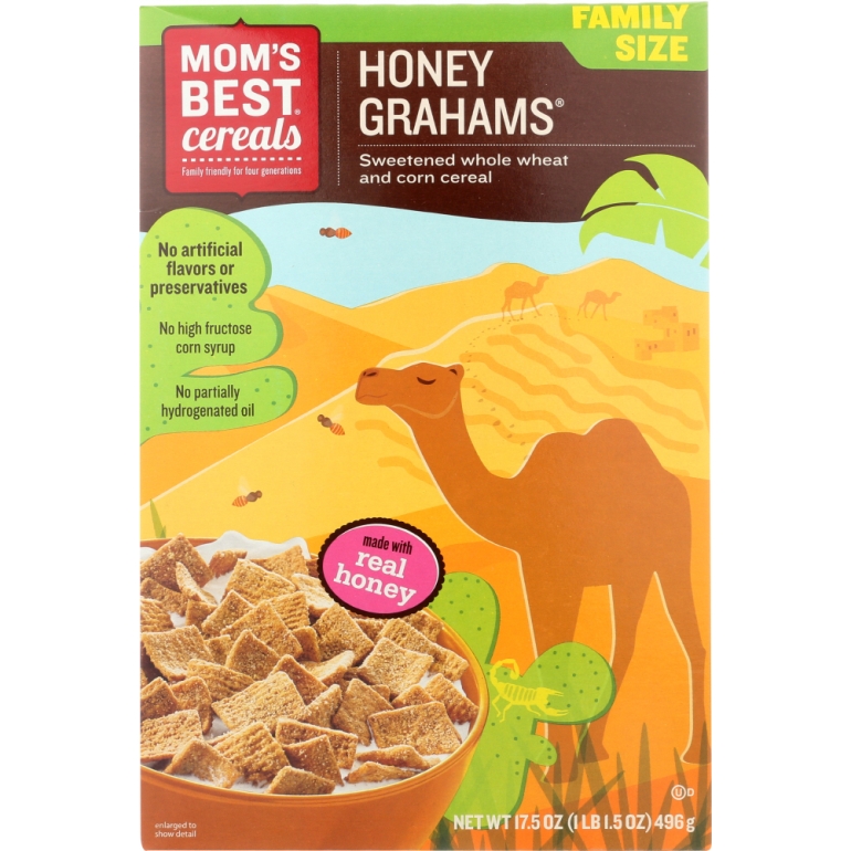Honey Grahams Cereal, 17.5 oz