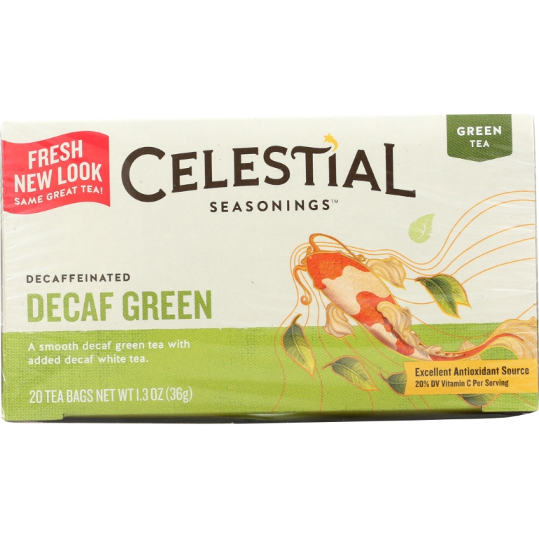 Green Tea With White Tea Decaffeinated 20 Tea Bags,  1.2 oz