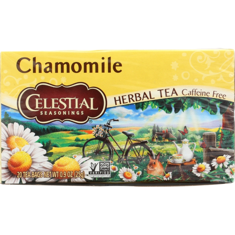 Chamomile Herbal Tea Caffeine Free 20 Tea Bags, 0.9 oz