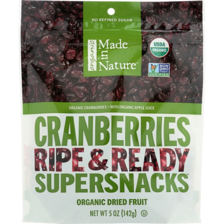 Organic Dried Fruit Cranberries, 5 oz