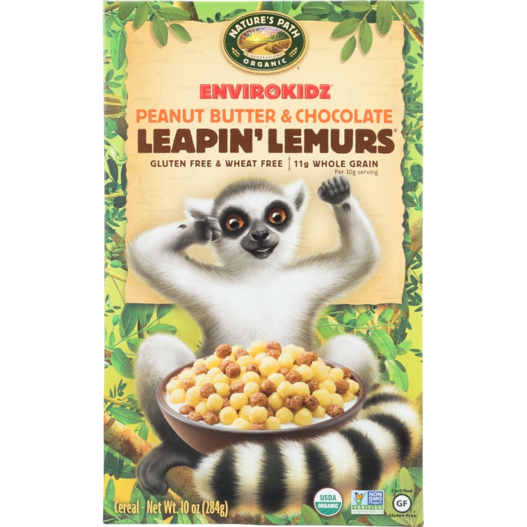 Leapin' Lemurs Peanut Butter and Chocolate Cereal, 10 oz