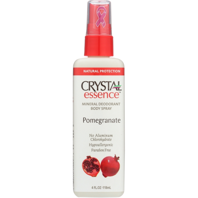 Mineral Deodorant Body Spray Pomegranate, 4 oz