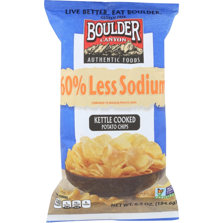 60% Reduced Sodium Kettle Cooked Potato Chips, 6.5 oz