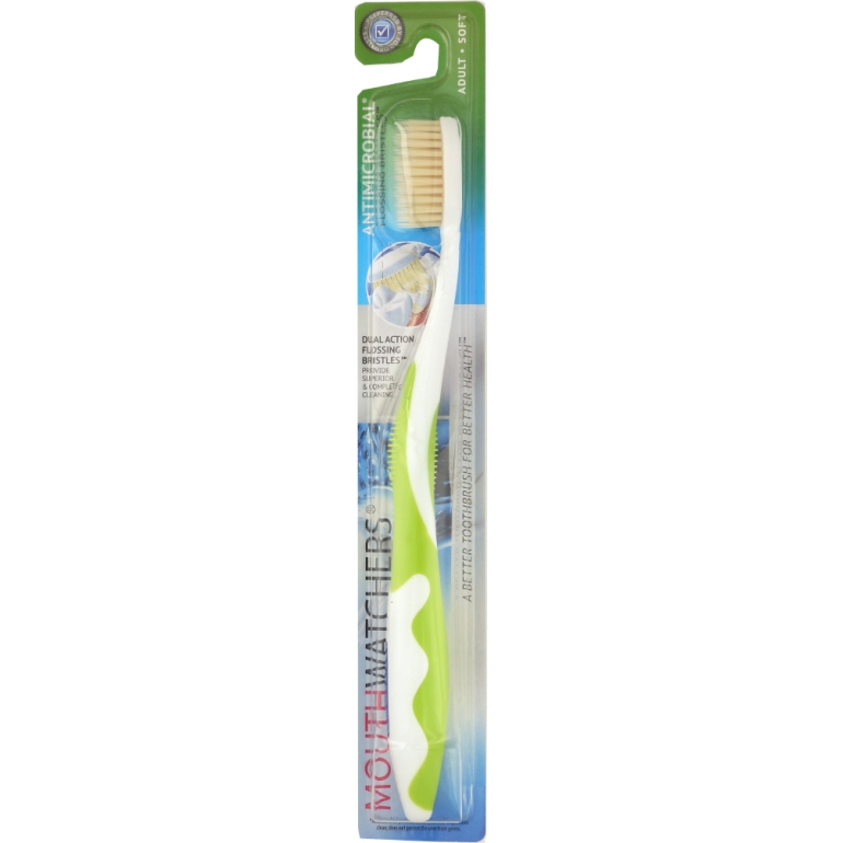 Toothbrush Adult Manual Green, 1 ea